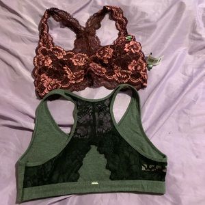 Grey is pink and the other is a great bralette